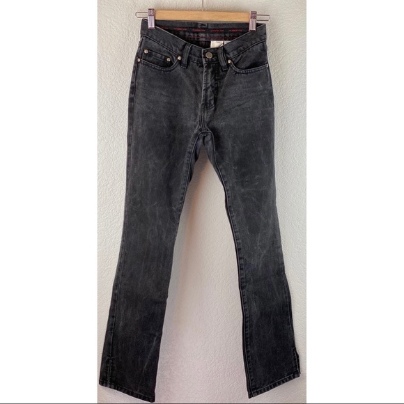NOBODY Black Denim Bootcut Jeans Mid-Rise - Picture 1 of 7